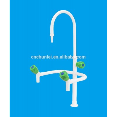 3-way Laboratory water Tap/faucet with pp handle and Bubble